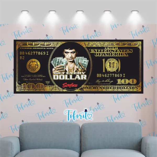 Bastidor 100 USD Scarface