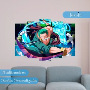 Multicuadro OP Zoro Isla Gyojin