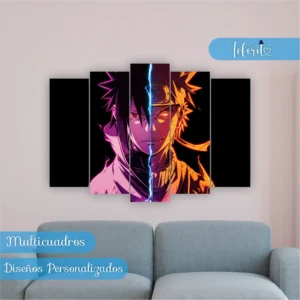 Multicuadro Sasuke y Naruto - NARUTO