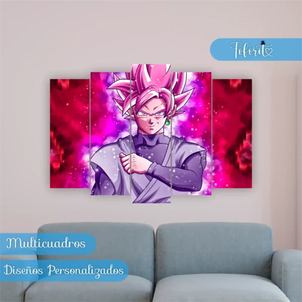 Multicuadro Goku BLACK Dragon Ball Super