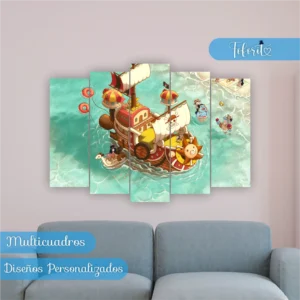 Multicuadro Thousand Sunny One Piece