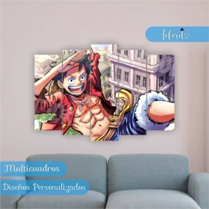 Multicuadro Luffy One Piece