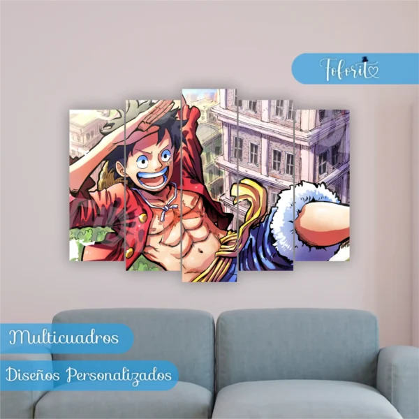 Multicuadro Luffy One Piece
