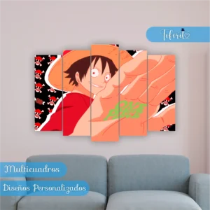 Multicuadro Luffy No-mugiwara One Piece