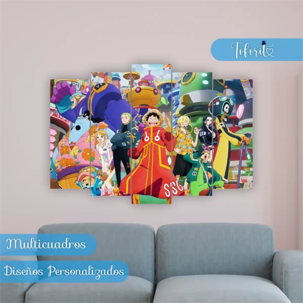 Multicuadro Mugiwaras Egghead One Piece
