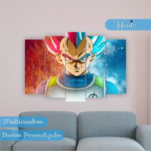 Multicuadro Vegeta Dragon Ball Super